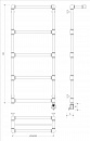 Полотенцесушитель электрический латунный Secado Фалерони 2 60x120 бронза