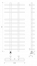 Полотенцесушитель электрический Secado Венеция 5 120x20x60 черный матовый
