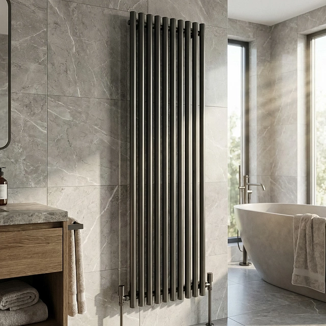 Дизайн-радиатор водяной Secado Бергамо плюс 10 1300x500 графит