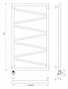 Полотенцесушитель электрический Secado Мирано 120x50 белый матовый
