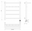 Полотенцесушитель электрический Secado Триада 1 КСП 60x60 золото матовое