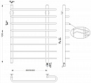 Полотенцесушитель электрический латунный Secado Венеция 2 60x100 бронза