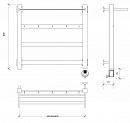 Полотенцесушитель электрический Secado Комано 1 КСП 60x40 белый матовый