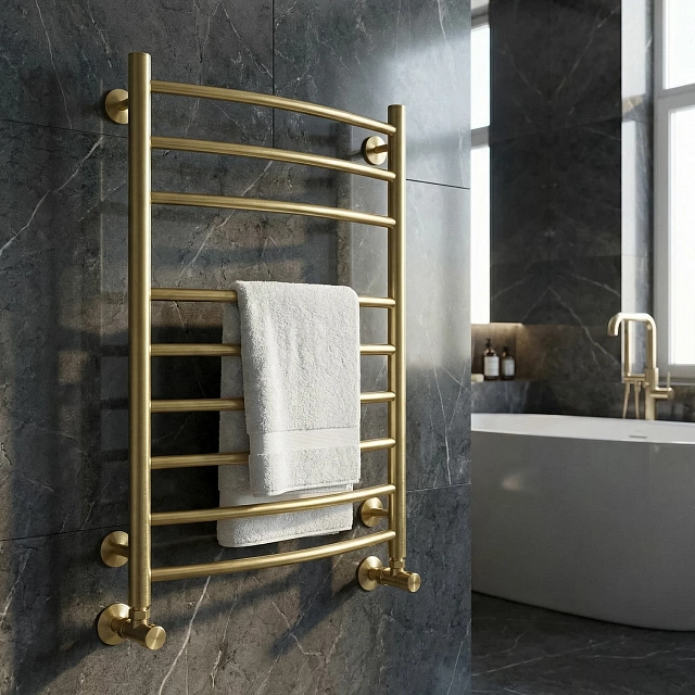 Полотенцесушитель водяной Secado Милан 5 80x60 золото матовое