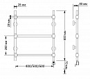 Полотенцесушитель электрический латунный Secado Флоренция 1 60x60 бронза