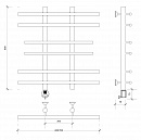 Полотенцесушитель электрический Secado Турин 2 60x20x70 черный матовый
