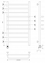 Полотенцесушитель электрический Secado Триест 120x40 черный матовый