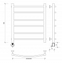 Полотенцесушитель электрический Secado Милан 2 60x40 белый матовый