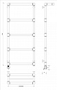 Полотенцесушитель электрический латунный Secado Фалерони 2 60x120 бронза