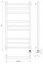 Полотенцесушитель электрический Secado Корато 3 100x60 белый матовый
