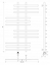 Полотенцесушитель электрический Secado Понтида 6 100x20x60 хром