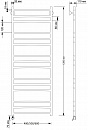 Полотенцесушитель электрический латунный Secado Триада 3 40x120 бронза