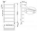 Полотенцесушитель электрический латунный Secado Мерида 2 40x80 бронза