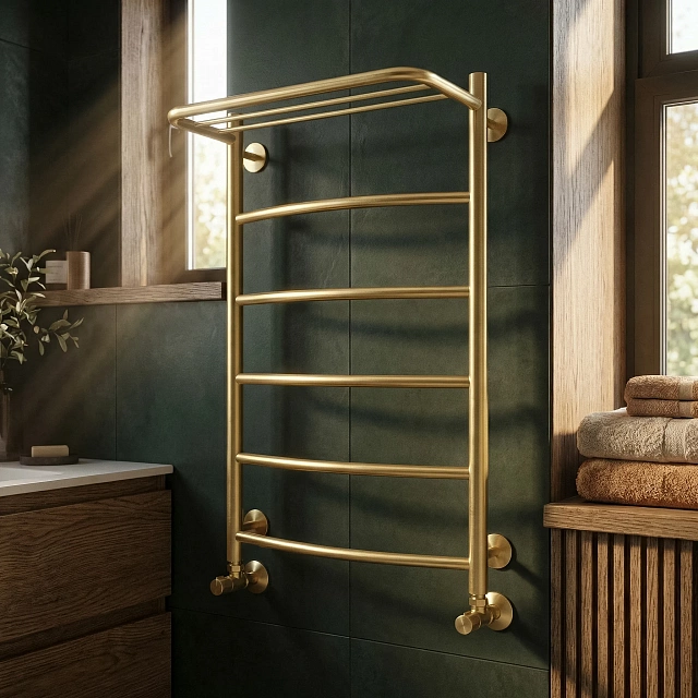 Полотенцесушитель электрический Secado Милан 1 СП 80x60 золото матовое