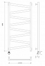 Полотенцесушитель электрический Secado Мирано плюс 120x50 графит