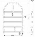 Полотенцесушитель электрический латунный Secado Римини 60x100 бронза