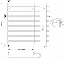 Полотенцесушитель электрический латунный Secado Венеция 2 60x100 бронза