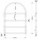 Полотенцесушитель электрический латунный Secado Римини 50x80 бронза