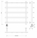 Полотенцесушитель электрический Secado Турин 1 К 60x60 хром