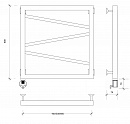 Полотенцесушитель электрический Secado Мирано 60x50 белый матовый