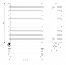 Полотенцесушитель электрический Secado Мерида 4 60x60 белый матовый