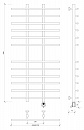 Полотенцесушитель электрический Secado Турин 4 120x20x50 хром