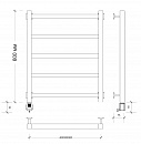 Полотенцесушитель электрический Secado Корато 1 60x50 черный матовый