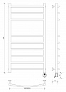 Полотенцесушитель электрический Secado Милан 5 100x40 хром