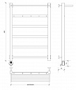 Полотенцесушитель электрический Secado Корсико 1 КСП 80x60 белый матовый