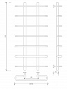 Полотенцесушитель водяной Secado Венеция 1 100x20x60 белый матовый