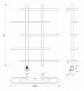 Полотенцесушитель электрический Secado Венеция 4 80x20x70 хром