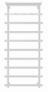 Полотенцесушитель электрический Secado Понтида 1 КСП 120x40x50 белый матовый