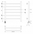 Полотенцесушитель электрический Secado Триест 60x40 белый матовый