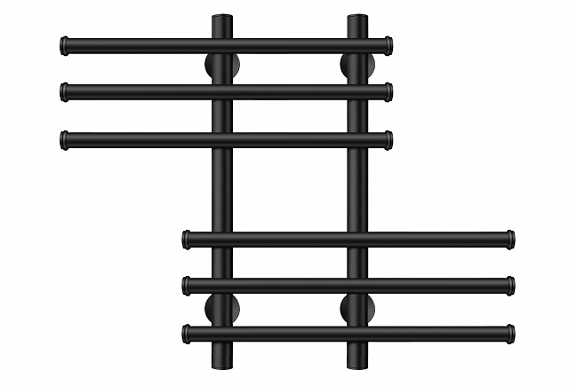 Полотенцесушитель водяной Secado Турин 5 60x20x60 черный матовый