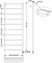 Полотенцесушитель электрический латунный Secado Триада 4 40x120 бронза
