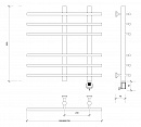 Полотенцесушитель электрический Secado Турин 3 60x20x60 сатин
