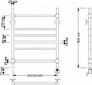 Полотенцесушитель электрический латунный Secado Флоренция 4 50x60 бронза