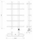 Полотенцесушитель электрический Secado Венеция 1 80x20x60 хром