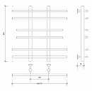 Полотенцесушитель водяной Secado Турин 2 60x20x70 белый матовый