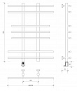 Полотенцесушитель электрический Secado Турин 2 80x20x70 хром