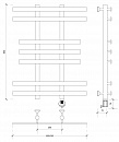 Полотенцесушитель электрический Secado Понтида 2 80x20x60 белый матовый