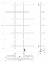 Полотенцесушитель электрический Secado Венеция 4 100x20x80 хром