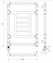 Полотенцесушитель электрический латунный Secado Фалерони 3 Trenza 60x80 бронза