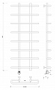 Полотенцесушитель электрический Secado Венеция 1 120x20x50 хром