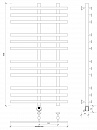 Полотенцесушитель электрический Secado Понтида 3 100x20x70 белый матовый