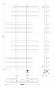Полотенцесушитель электрический Secado Венеция 6 120x20x70 хром