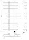 Полотенцесушитель электрический Secado Венеция 6 100x20x80 черный матовый