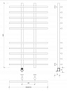 Полотенцесушитель электрический Secado Турин 4 100x20x70 белый матовый