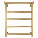 Полотенцесушитель электрический Secado Корсико 1 КСП 60x60 золото матовое