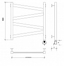 Полотенцесушитель электрический Secado Мирано плюс 60x40 белый матовый